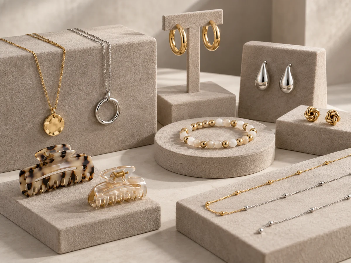 Jewellery & accessories – styled range illustration